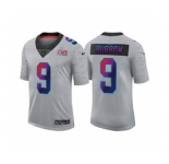 Men's Cincinnati Bengals #9 Joe Burrow 2022 Gray Super Bowl LVI Limited Stitched Jersey