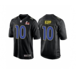 Men's Los Angeles Rams #10 Cooper Kupp Black 2022 Super Bowl LVI Game Stitched Jersey