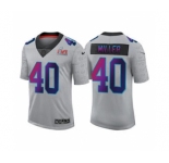Men's Los Angeles Rams #40 Von Miller Gray 2022 Super Bowl LVI Limited Stitched Jersey
