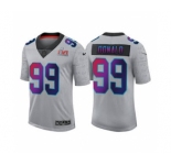 Men's Los Angeles Rams #99 Aaron Donald Gray 2022 Super Bowl LVI Limited Stitched Jersey