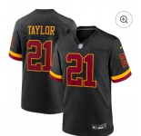 Men's Washington Commanders #21 Sean Taylor Black Nike Hail Raiser Game Stitched Jersey