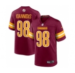 Men's Washington Commanders #98 Matt Ioannidis 2022 Burgundy Game Stitched Jersey