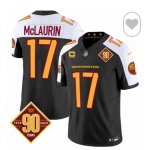 Men Washington Commanders #17 Terry McLaurin Black White F U S E 2024 Limited Stitched Football Jersey