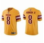 Men Washington Commanders 8 Brian Robinson Jr Yellow Vapor Limited Stitched Jersey