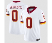 Men's Washington Commanders #0 Mike Sainristil White 2026 F.U.S.E. Vapor Limited Football Stitched Jersey