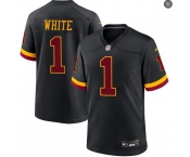 Mens Washington Commanders #1 Rachaad White 2026 Black Alternate Vapor F.U.S.E.Limited Jersey
