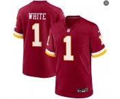 Mens Washington Commanders #1 Rachaad White Nike 2026 Burgundy Vapor F.U.S.E.Limited Jersey