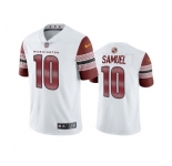 Men's Washington Commanders #10 Curtis Samuel White Vapor Untouchable Stitched Football Jersey