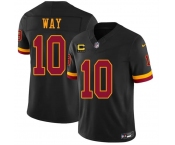 Men's Washington Commanders #10 Tress Way Black 2026 F.U.S.E. With 4-Star C Patch Vapor Limited Football Stitched Jersey