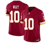 Men's Washington Commanders #10 Tress Way Burgundy 2026 F.U.S.E. Vapor Limited Football Stitched Jersey