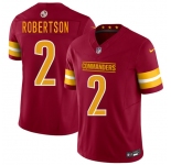 Men's Washington Commanders #2 Amik Robertson Burgundy F.U.S.E. Vapor Limited Football Stitched Jersey
