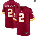 Mens Washington Commanders #2 Amik Robertson Nike 2026 Burgundy Vapor F.U.S.E.Limited Jersey