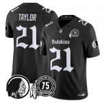 Men's Washington Commanders #21 Sean Taylor Black 75TH Patch 2026 F.U.S.E. Hail Raiser Alternate Vapor Limited Stitched Football Jersey