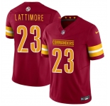 Men's Washington Commanders #23 Marshon Lattimore Burgundy 2024 F.U.S.E. Vapor Limited Stitched Football Jersey
