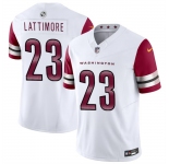 Men's Washington Commanders #23 Marshon Lattimore White 2024 F.U.S.E. Vapor Limited Stitched Football Jersey