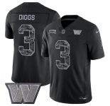 Men's Washington Commanders #3 Stefon Diggs Black F.U.S.E. 2026 Salute to Service Limited Football Stitched Jersey