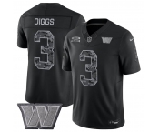 Men's Washington Commanders #3 Stefon Diggs Black F.U.S.E. 2026 Salute to Service Limited Football Stitched Jersey