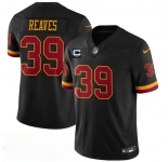 Men's Washington Commanders #39 Jeremy Reaves Black 2026 F.U.S.E. With 2-Star C Patch Vapor Limited Football Stitched Jersey