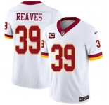 Men's Washington Commanders #39 Jeremy Reaves White 2026 F.U.S.E. With 2-Star C Patch Vapor Limited Football Stitched Jersey