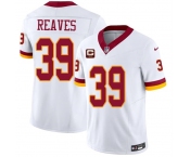 Men's Washington Commanders #39 Jeremy Reaves White 2026 F.U.S.E. With 2-Star C Patch Vapor Limited Football Stitched Jersey