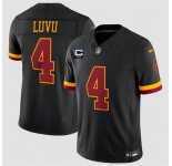 Men's Washington Commanders #4 Frankie Luvu Black 2026 F.U.S.E. With 2-Star C Patch Vapor Limited Football Stitched Jersey
