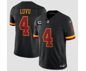 Men's Washington Commanders #4 Frankie Luvu Black 2026 F.U.S.E. With 2-Star C Patch Vapor Limited Football Stitched Jersey