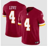 Men's Washington Commanders #4 Frankie Luvu Burgundy 2026 F.U.S.E. Vapor Limited Football Stitched Jersey