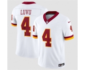 Men's Washington Commanders #4 Frankie Luvu White 2026 F.U.S.E. Vapor Limited Football Stitched Jersey