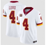 Men's Washington Commanders #4 Frankie Luvu White 2026 F.U.S.E. With 2-Star C Patch Vapor Limited Football Stitched Jersey