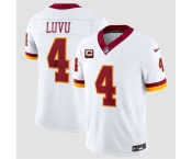Men's Washington Commanders #4 Frankie Luvu White 2026 F.U.S.E. With 2-Star C Patch Vapor Limited Football Stitched Jersey