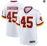 Mens Washington Commanders #45 K'Lavon Chaisson Nike 2026 White Away Vapor F.U.S.E.Limited Jersey