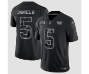 Men's Washington Commanders #5 Jayden Daniels Black 2026 F.U.S.E. Salute to Service Limited Football Stitched Jersey