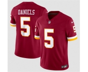Men's Washington Commanders #5 Jayden Daniels Burgundy 2026 F.U.S.E. Vapor Limited Football Stitched Jersey