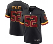 Men's Washington Commanders #52 Sonny Styles Black 2026 F.U.S.E. Hail Raiser Alternate Vapor Limited Stitched Football Jersey