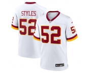 Men's Washington Commanders #52 Sonny Styles White 2026 NFL Draft Game Jersey