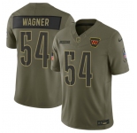 Men's Washington Commanders #54 Bobby Wagner Olive 2025 Salute to Service Limited Football Stitched Jersey