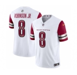 Men's Washington Commanders #8 Brian Robinson Jr. White 2023 F.U.S.E. Vapor Limited Football Stitched Jersey