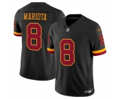 Men's Washington Commanders #8 Marcus Mariota Black 2026 F.U.S.E. Hail Raiser Alternate Vapor Limited Stitched Football Jersey