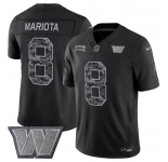 Men's Washington Commanders #8 Marcus Mariota Black F.U.S.E. 2026 Salute to Service Limited Football Stitched Jersey