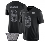 Men's Washington Commanders #8 Marcus Mariota Black F.U.S.E. 2026 Salute to Service Limited Football Stitched Jersey