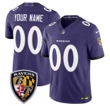 Men's Baltimore Ravens Active Player Custom Purple 2026 F.U.S.E Vapor Limited Football Stitched Jersey