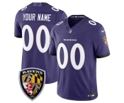 Men's Baltimore Ravens Active Player Custom Purple 2026 F.U.S.E Vapor Limited Football Stitched Jersey