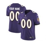 Youth Baltimore Ravens Customized Purple Team Color Custom Football Jersey