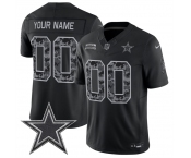 Men's Dallas Cowboys Active Player Custom Black F.U.S.E. 2026 Salute to Service Limited Stitched Football Jersey