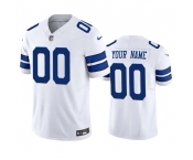 Men's Dallas Cowboys Active Player Custom White 2023 F.U.S.E. Limited Stitched Football Jersey
