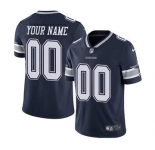 Men's Dallas Cowboys Customized Navy Blue Team Color Vapor Untouchable Custom Limited Football Jersey