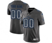 Youth Dallas Cowboys Customized Gray Static Football Jersey