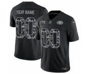 Men's San Francisco 49ers Active Player Custom Black F.U.S.E. 2026 Salute to Service Limited Football Stitched Jersey