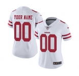 Women's San Francisco 49ers Customized White Road Jersey