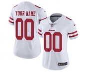 Women's San Francisco 49ers Customized White Road Jersey